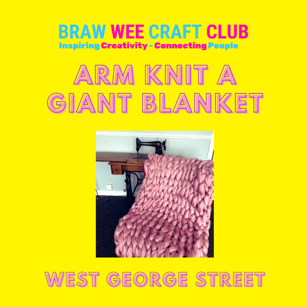 How to arm knit a blanket with chunky yarn best sale