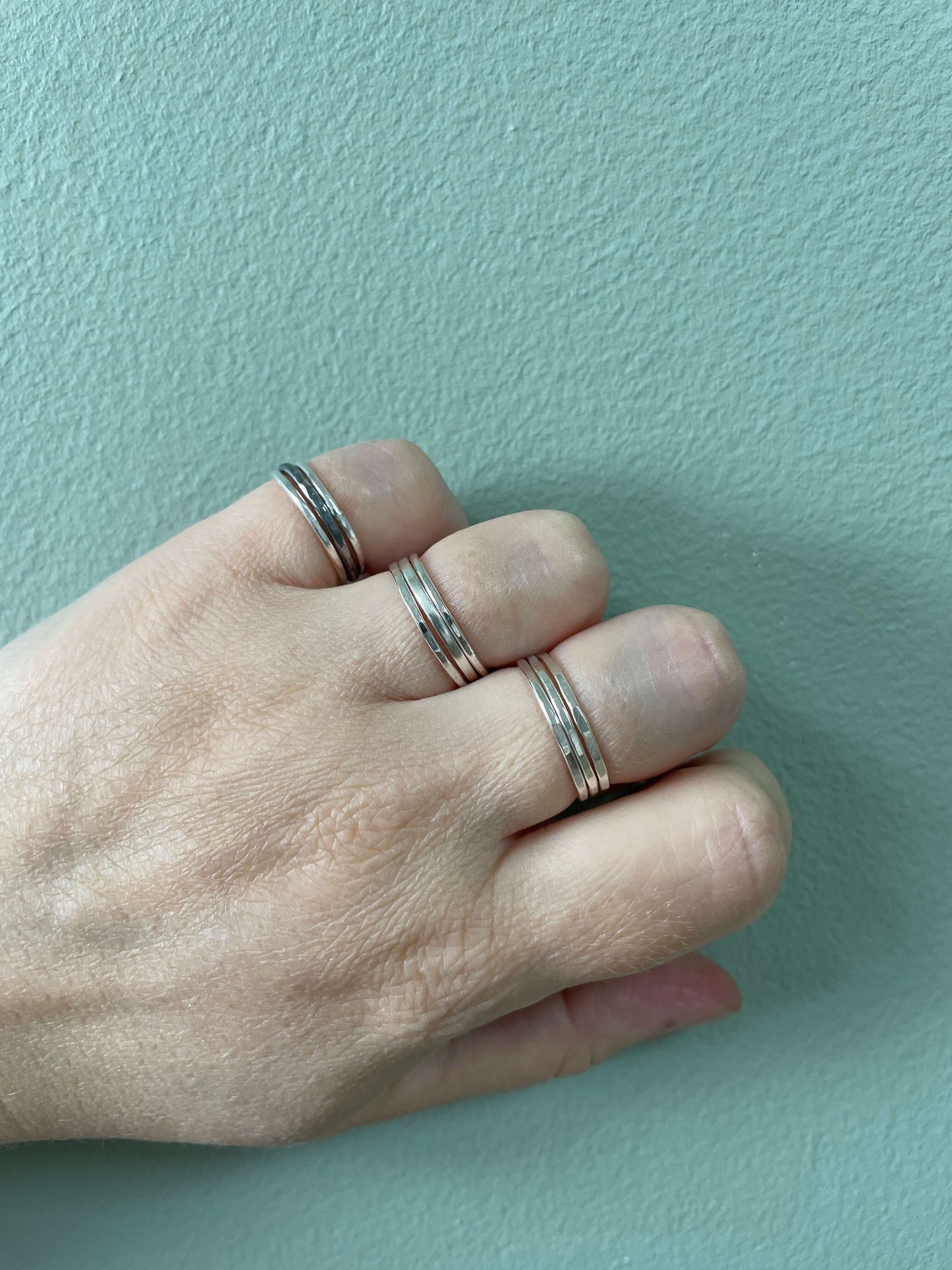 Silver Stacking Rings with Ishbel Watson
