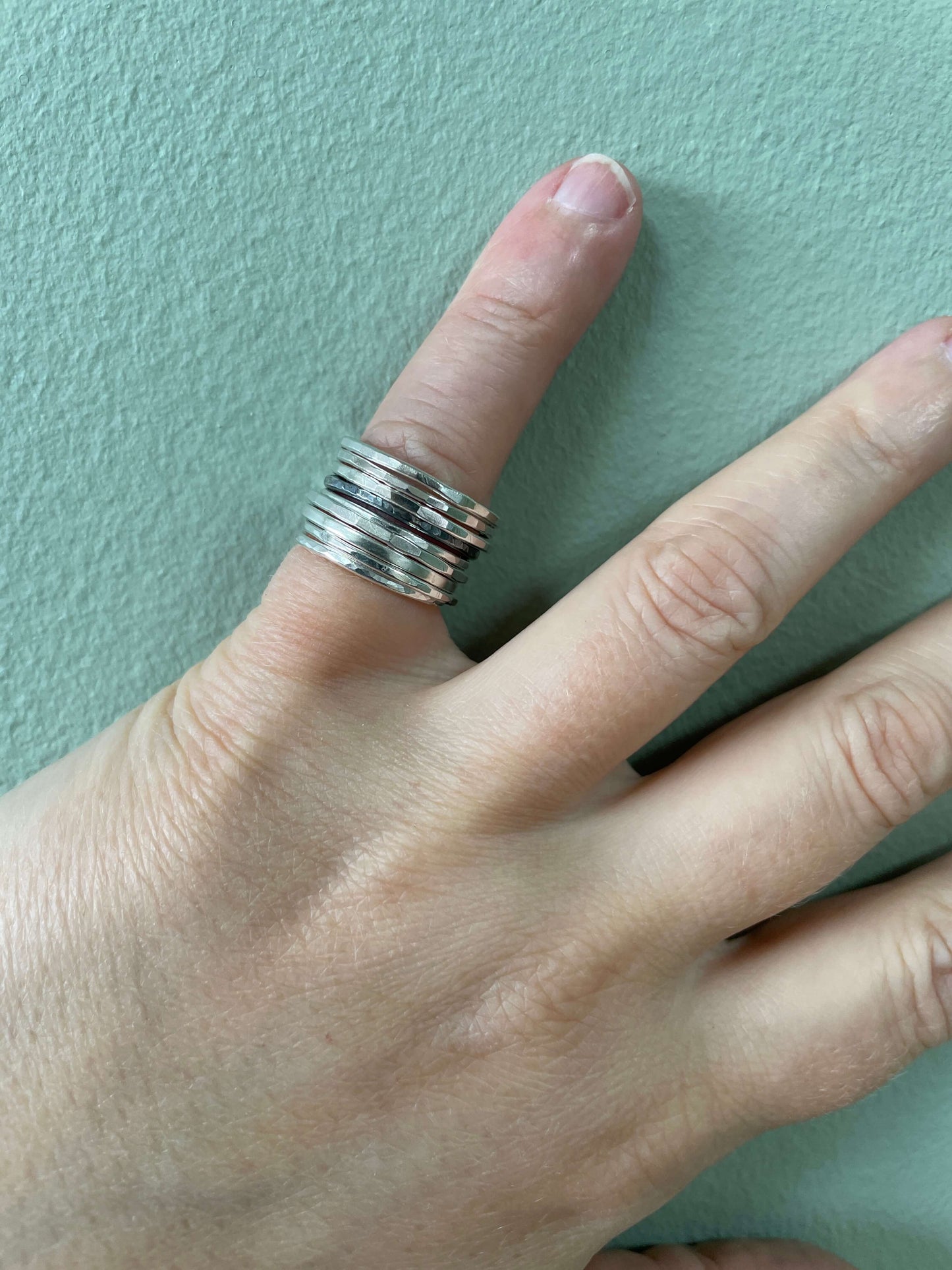 Silver Stacking Rings with Ishbel Watson