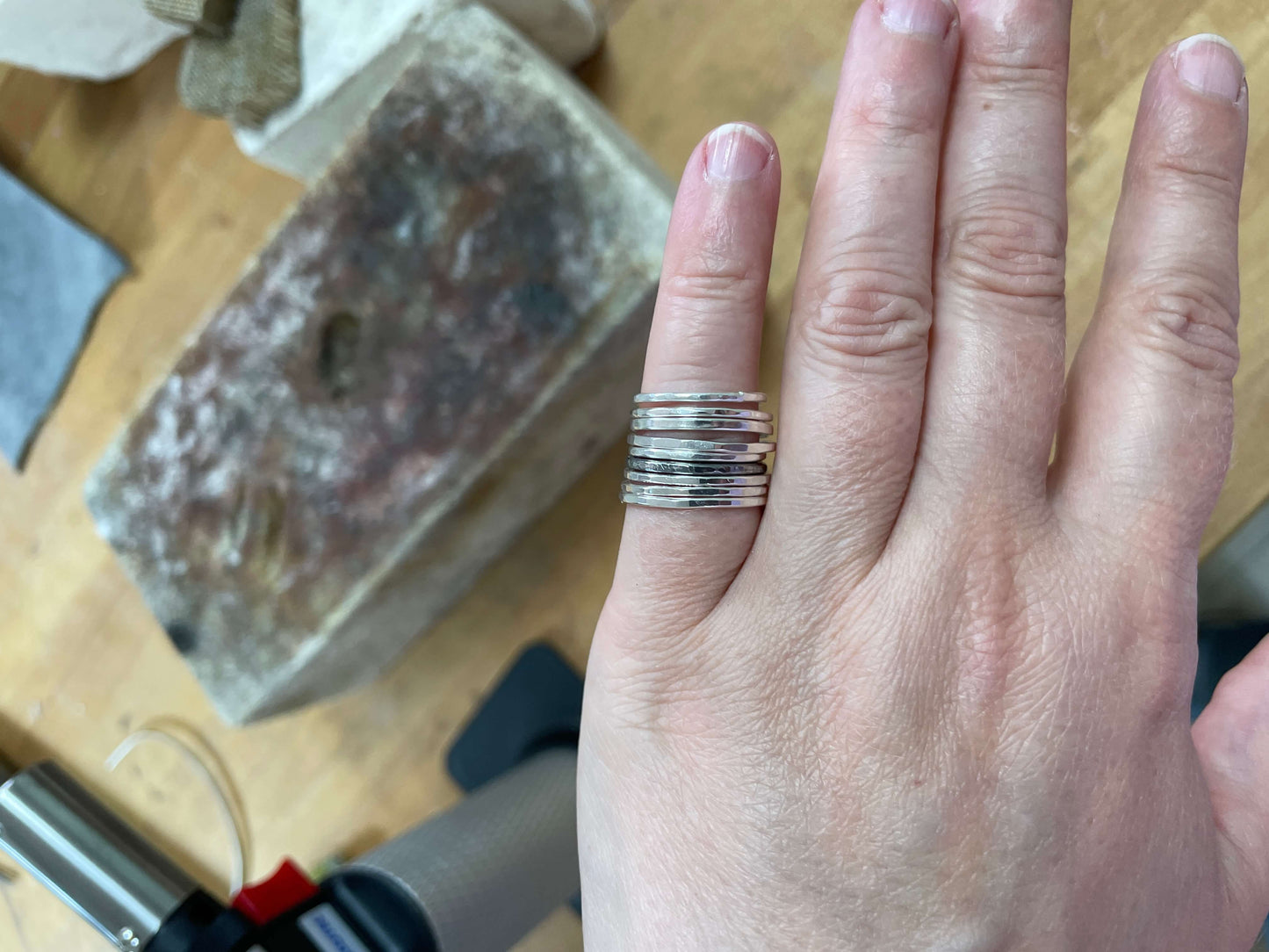 Silver Stacking Rings with Ishbel Watson
