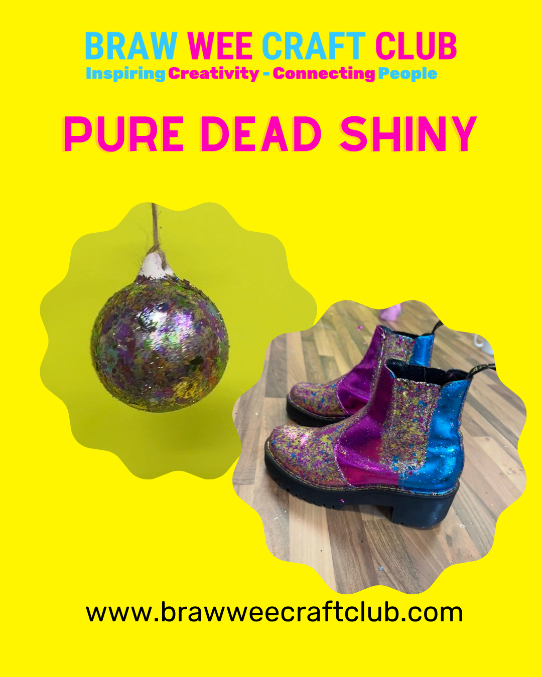 Pure Dead Shiny: Scotland’s Sparkliest New Workshop Series Lands at Braw Wee Craft Club!