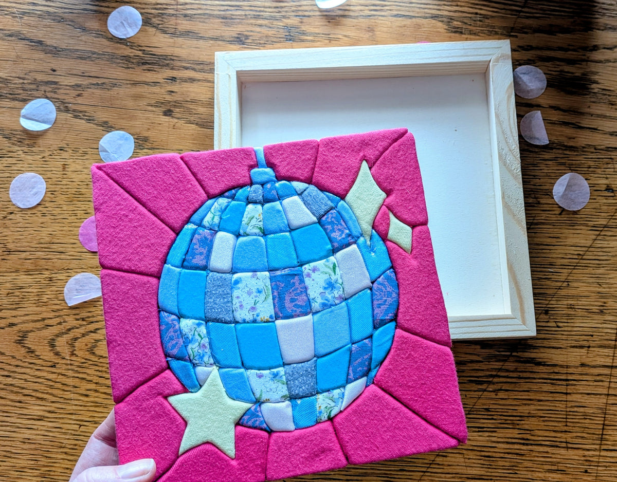 Disco Ball Kinusaiga Workshop in Glasgow | No-Sew Fabric Art with Disco Crafters Club