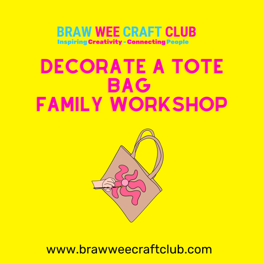 Decorate Your Own Tote Bag - Family Workshop
