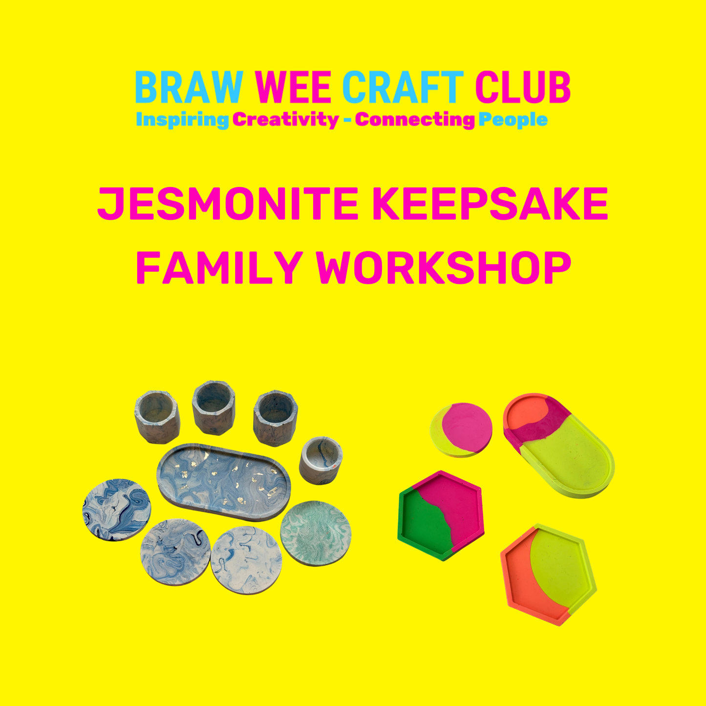 Make Your Own Jesmonite keepsake - Family Workshop