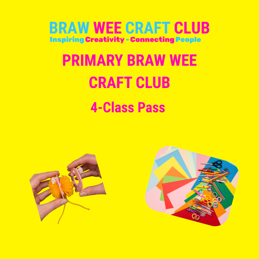 Primary Braw Wee Craft Club: 4-Class Pass