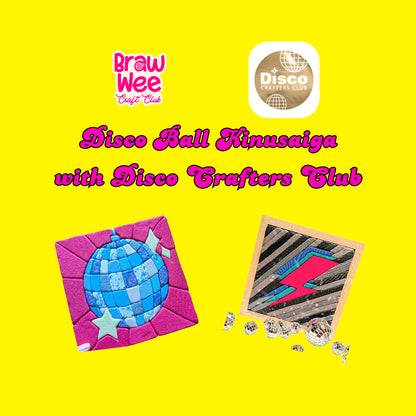 Disco Ball Kinusaiga Workshop in Glasgow | No-Sew Fabric Art with Disco Crafters Club