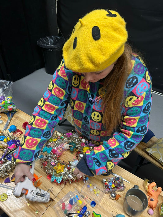 Alternative Upcycled Toy Wreath Workshop in Glasgow | with Disco Crafters Club