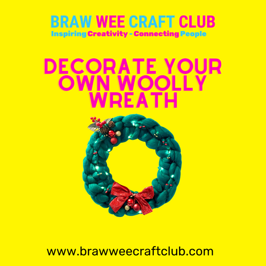 Woolly Wreath Decorating Kit by Braw Wee Craft Club