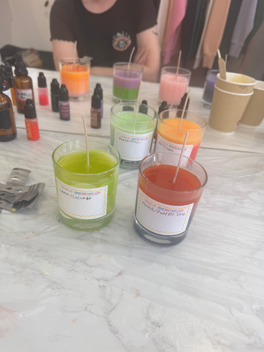 Soy Candle Making Workshop at Braw Wee