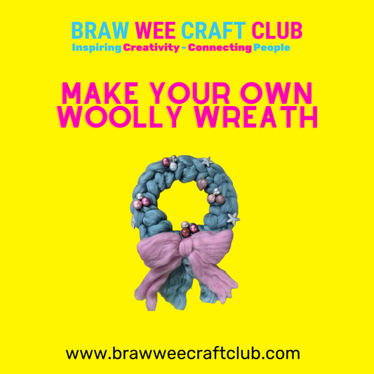 Woolly Wreath Making Kit by Braw Wee Craft Club