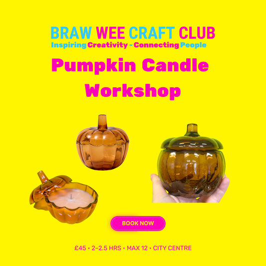 Pumpkin Candle Workshop – Autumn Soy Candle Making in Glasgow