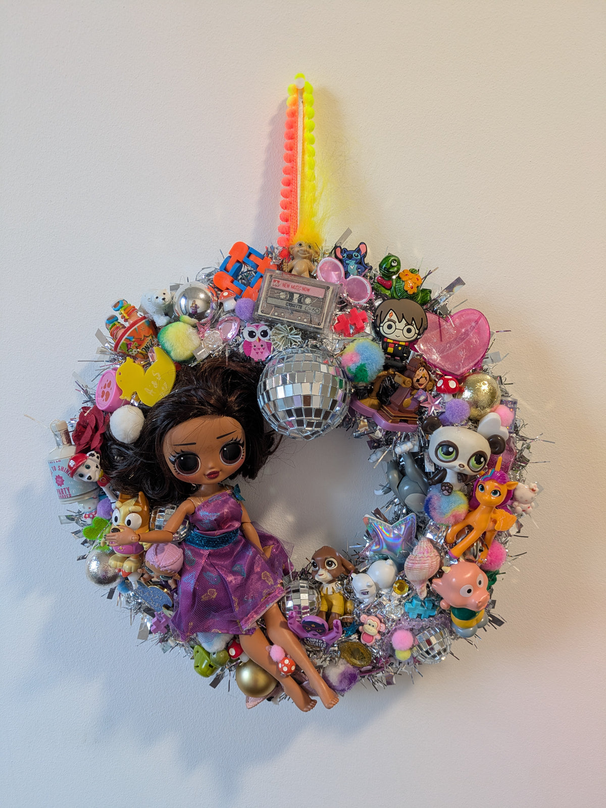 Alternative Upcycled Toy Wreath Workshop in Glasgow | with Disco Crafters Club